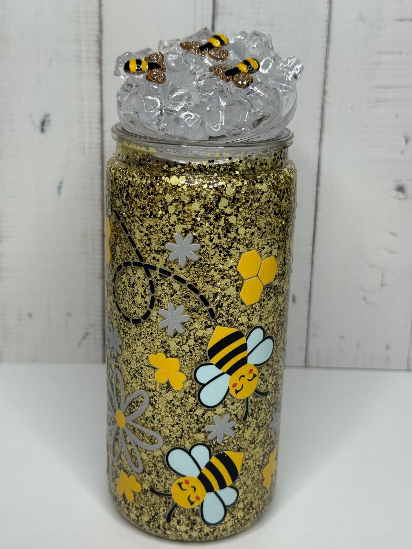 20oz Bumblebee Cup with a Ice Chip & Bumblebee Lid