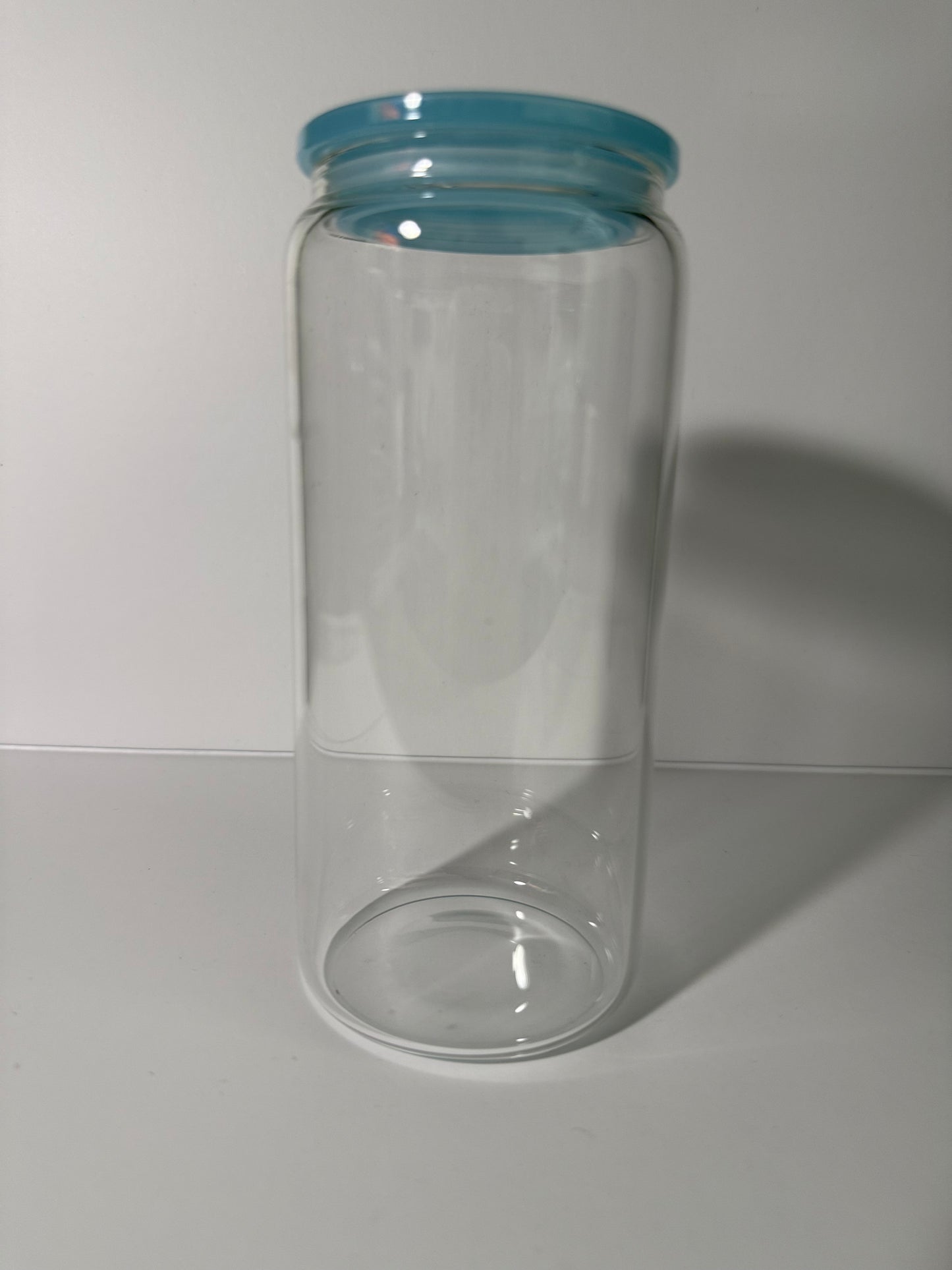 Customizable 20oz Glass Tumbler with lid and straw