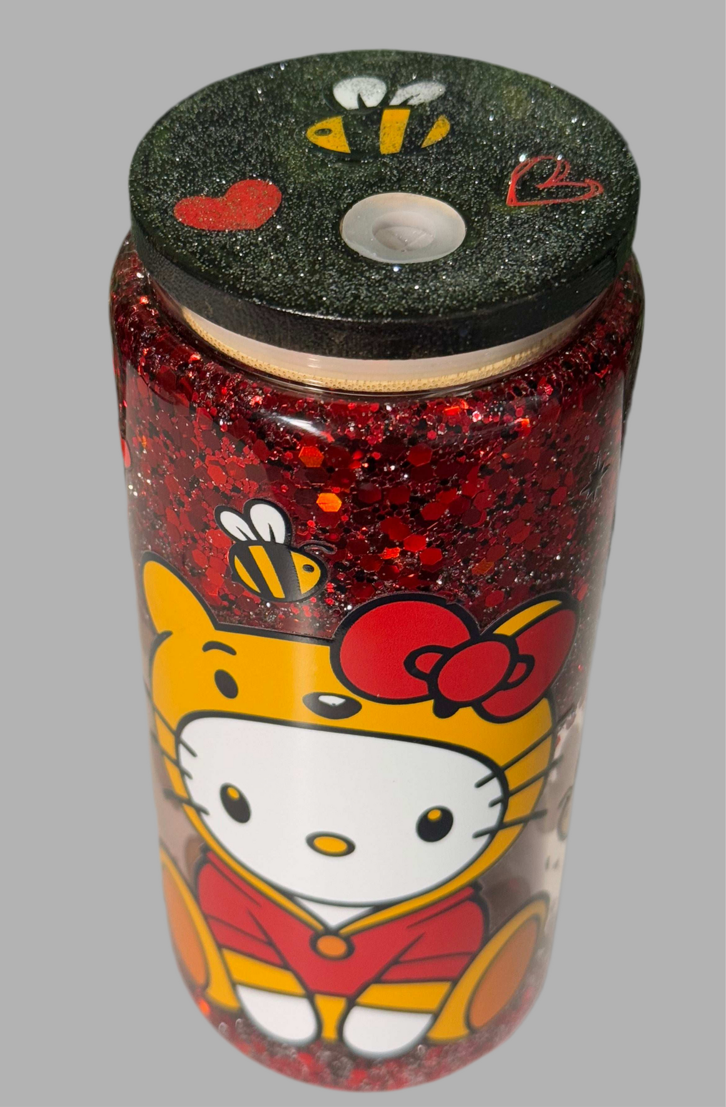 Hello Kitty Valentine Glass 20oz Tumbler