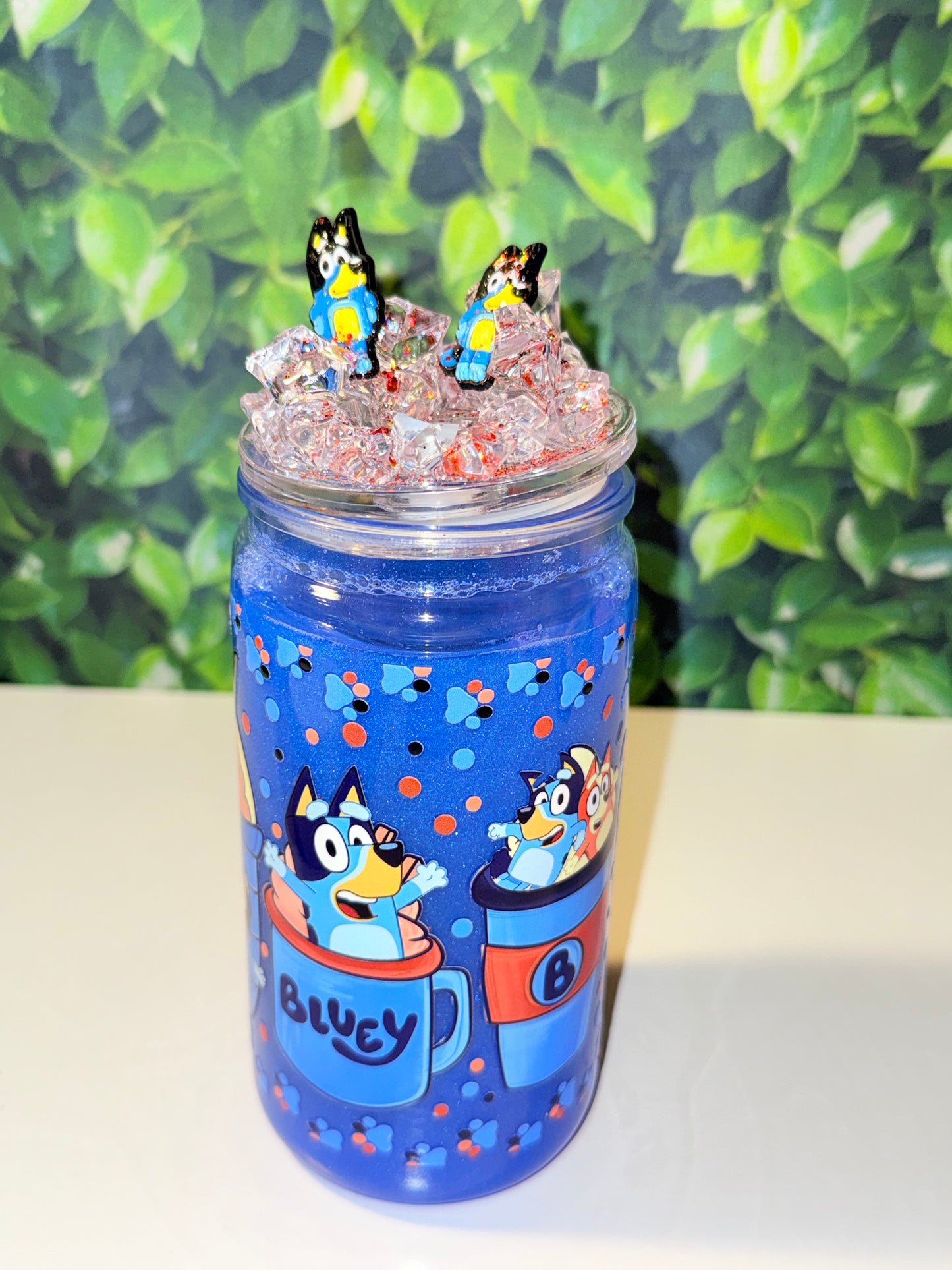 16oz Bluey with Ice tumbler