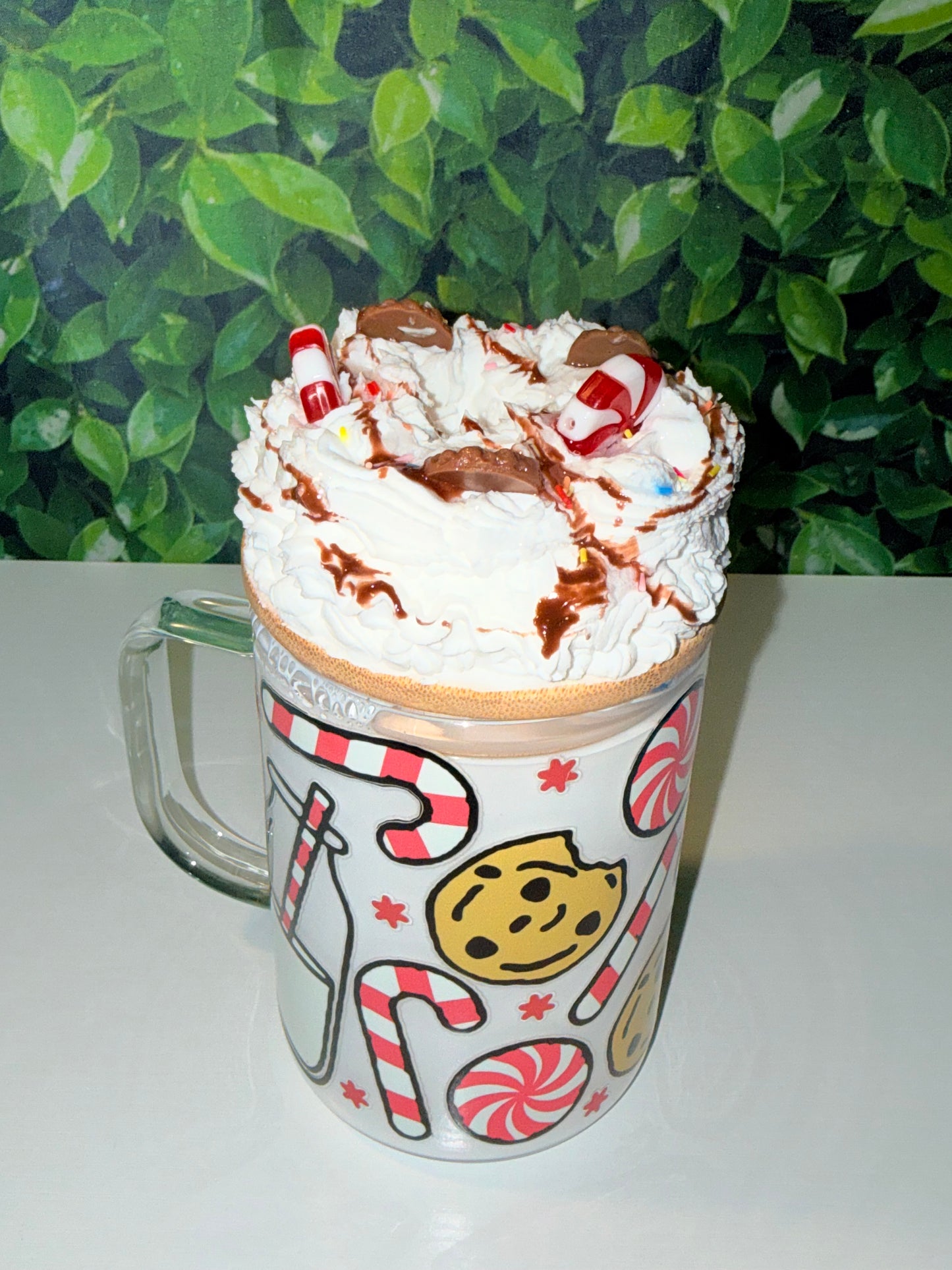 Cookies & Milk glass coffee mug