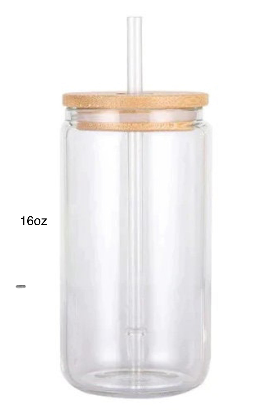 Customizable 20oz Glass snow globe tumbler with lid & straw