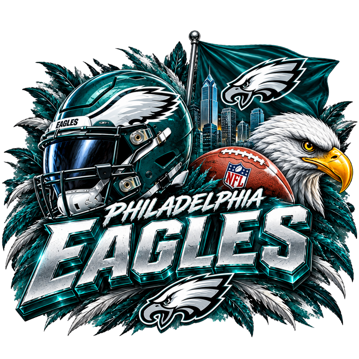 Sports heat transfers (NFL, NCAA & more)