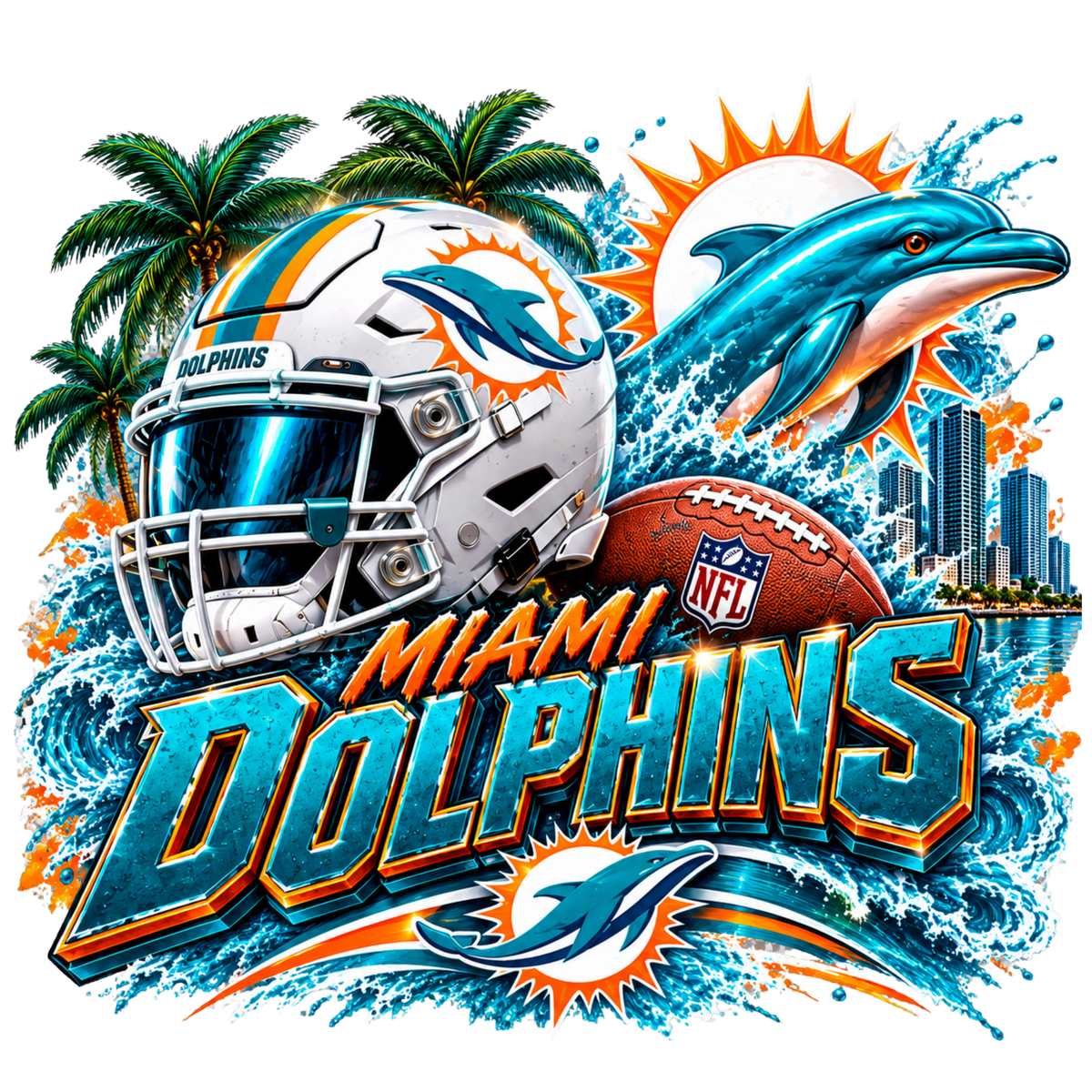 Sports heat transfers (NFL, NCAA & more)