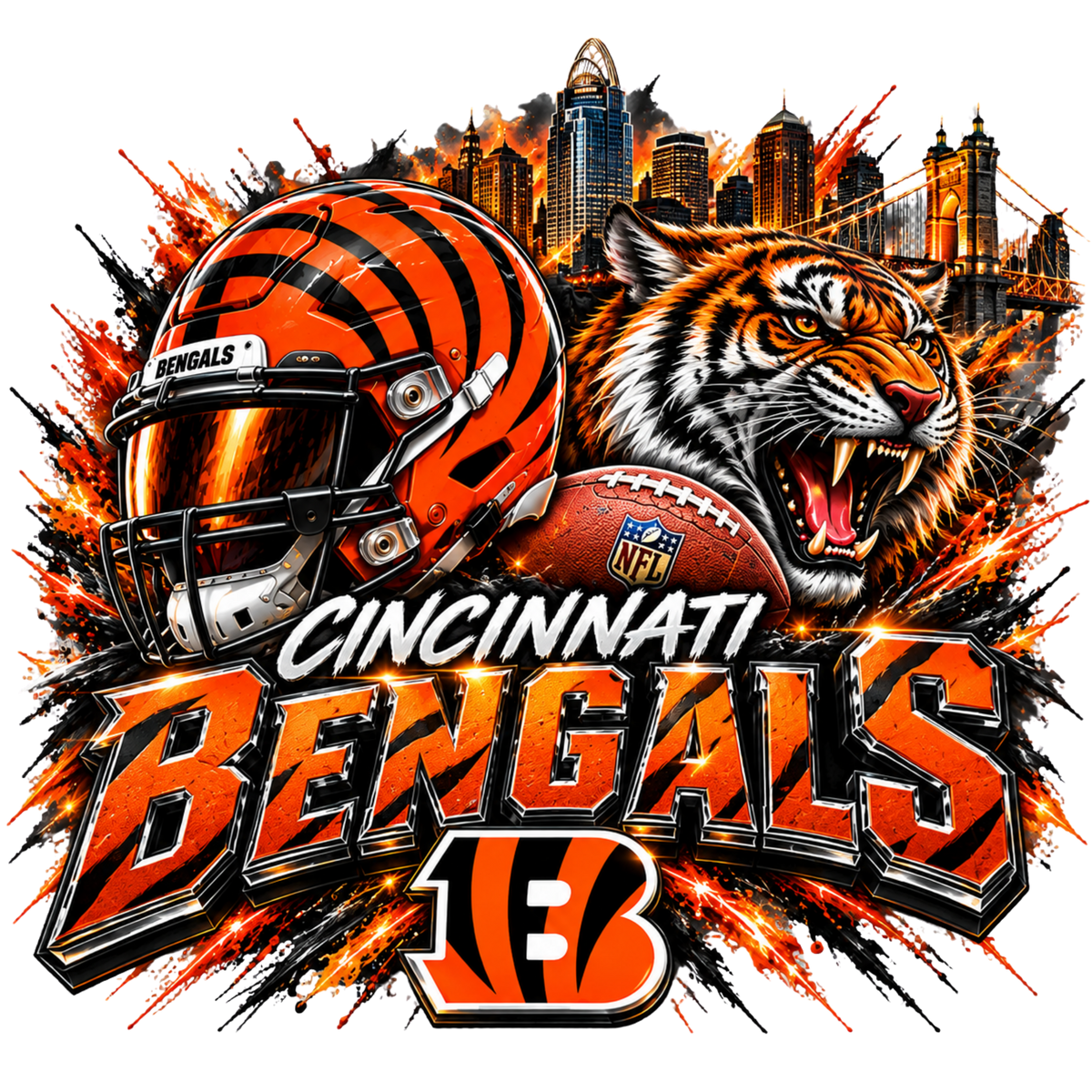 Sports heat transfers (NFL, NCAA & more)