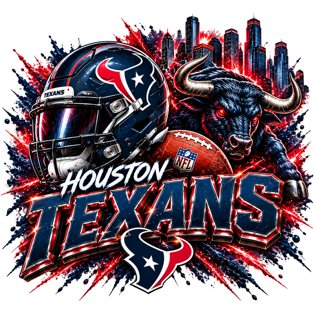 Sports heat transfers (NFL, NCAA & more)
