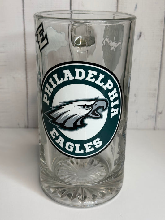 Philadelphia Eagles 26oz beer mug ￼