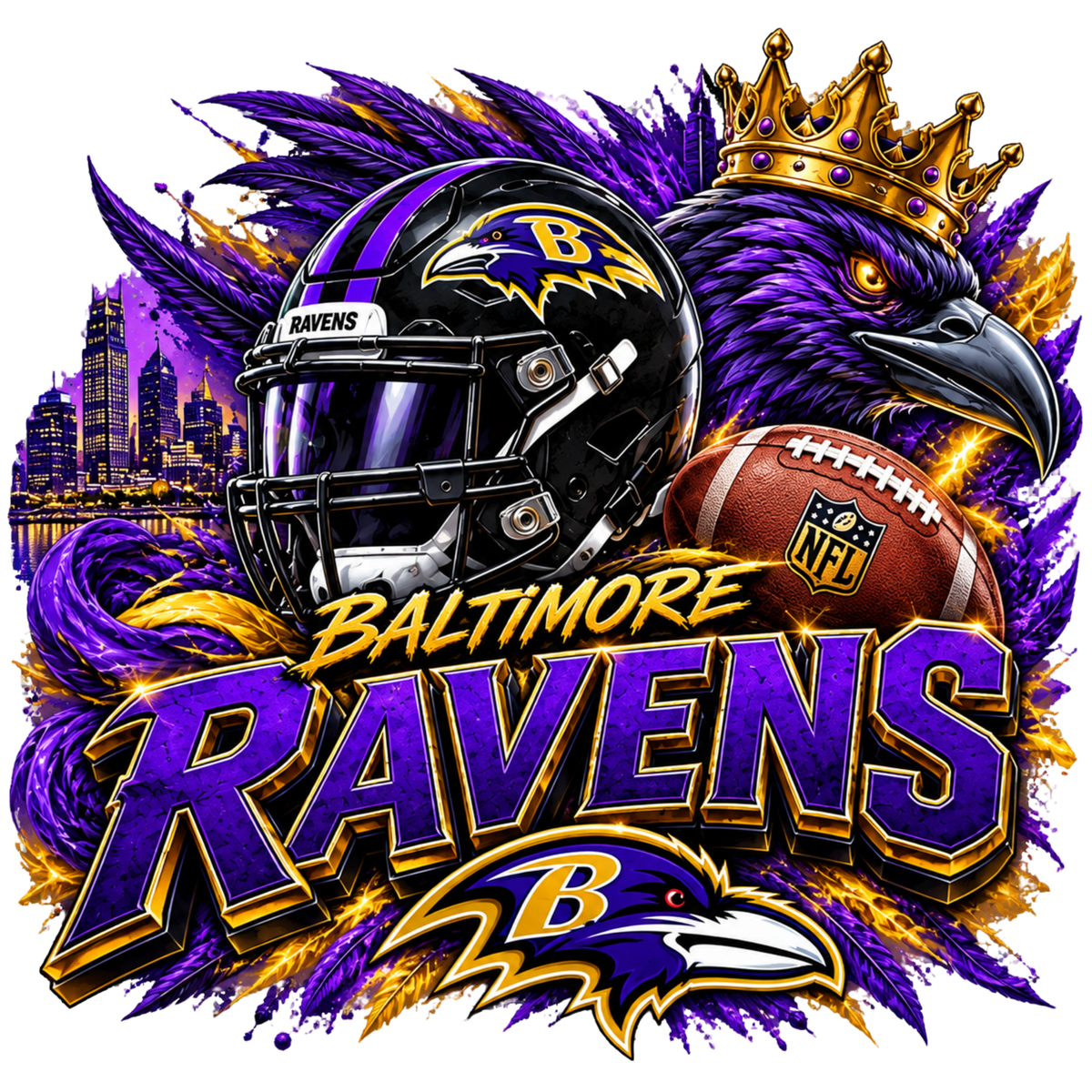 Sports heat transfers (NFL, NCAA & more)