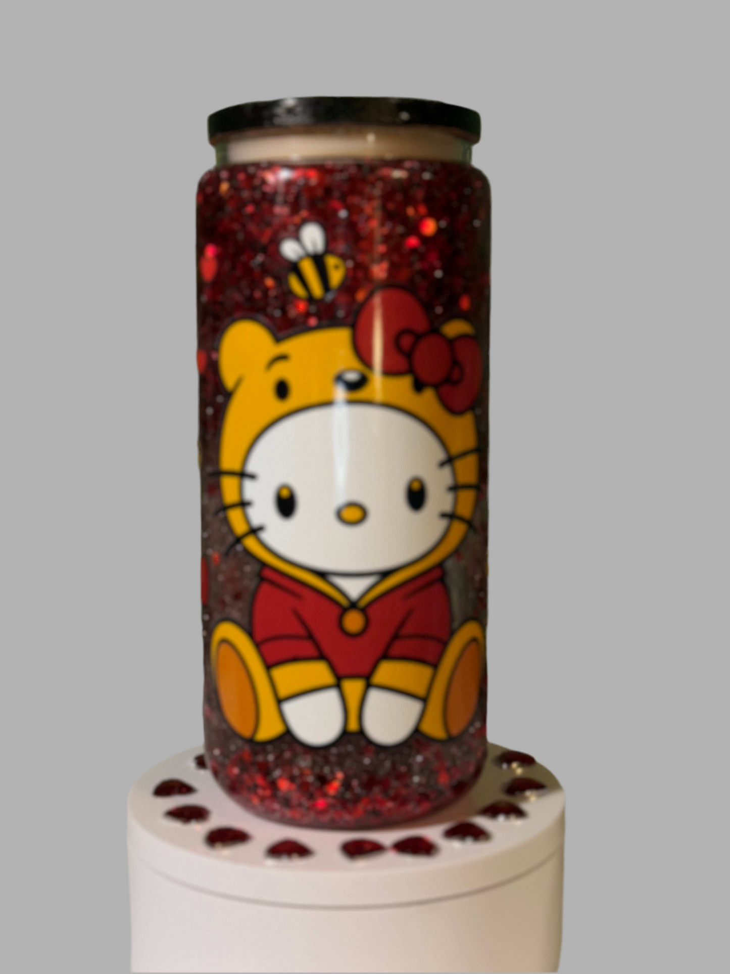 Hello Kitty Valentine Glass 20oz Tumbler