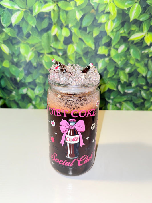Diet Coke Social Club 16 oz plastic tumbler