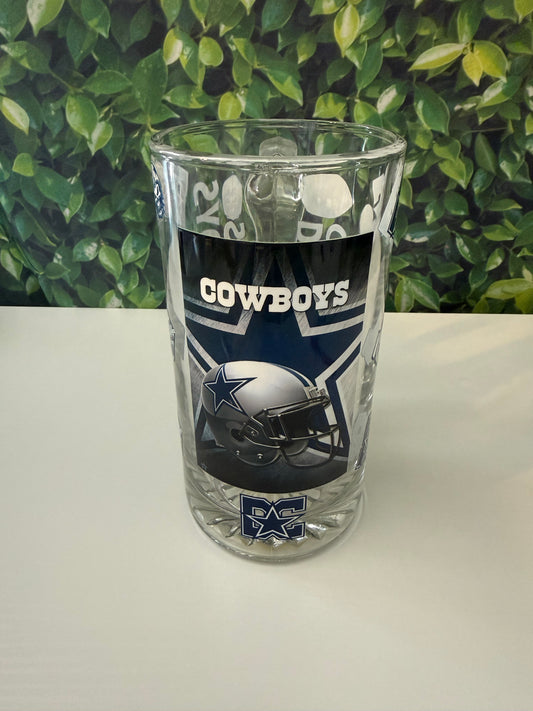 Dallas Cowboys 26oz beer mug ￼