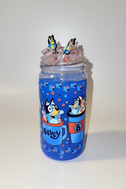 16oz Bluey with Ice tumbler