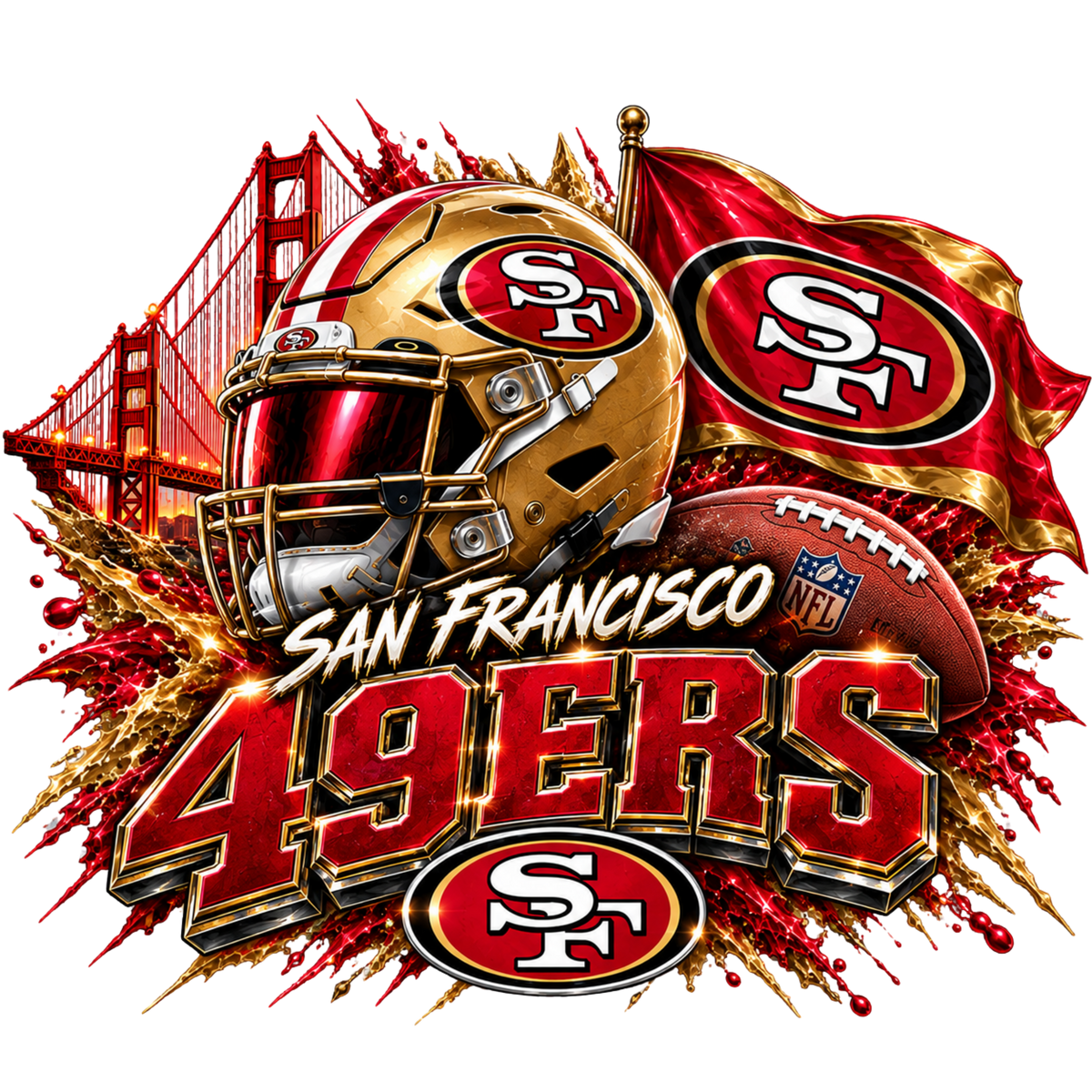 Sports heat transfers (NFL, NCAA & more)
