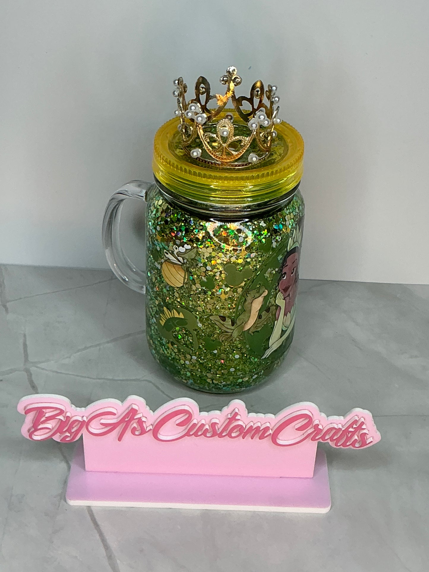 20oz Disney The Princess & the frog mason jar cup