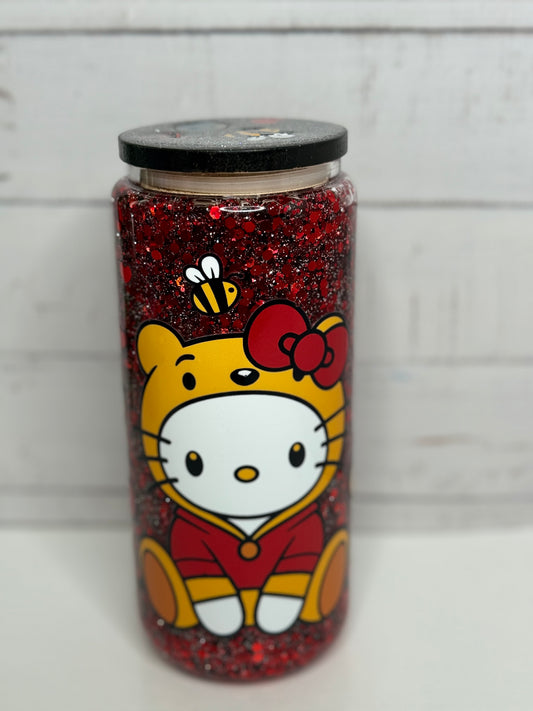 Hello Kitty Valentine Glass 20oz Tumbler