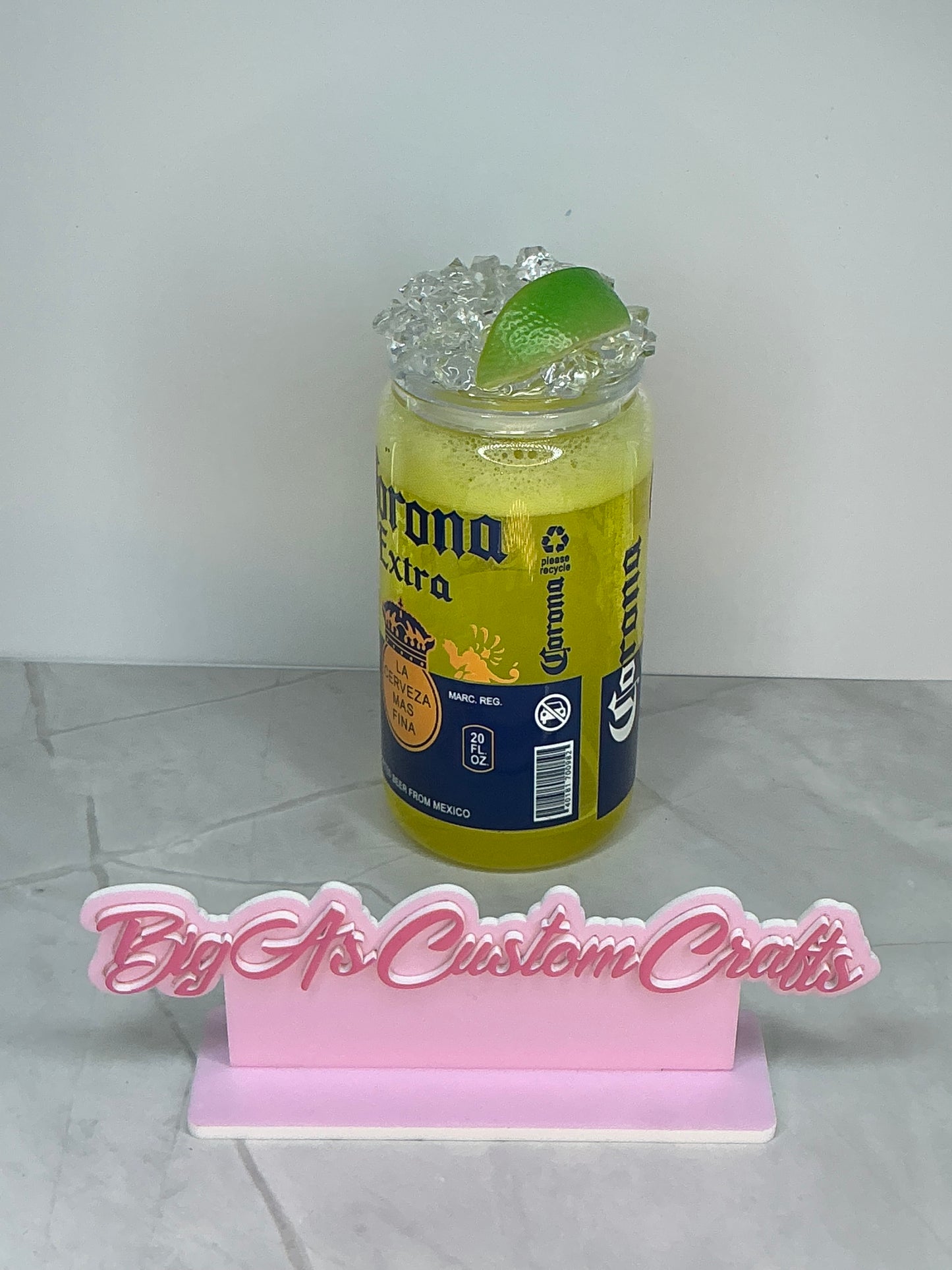 16oz Corona Glass cup