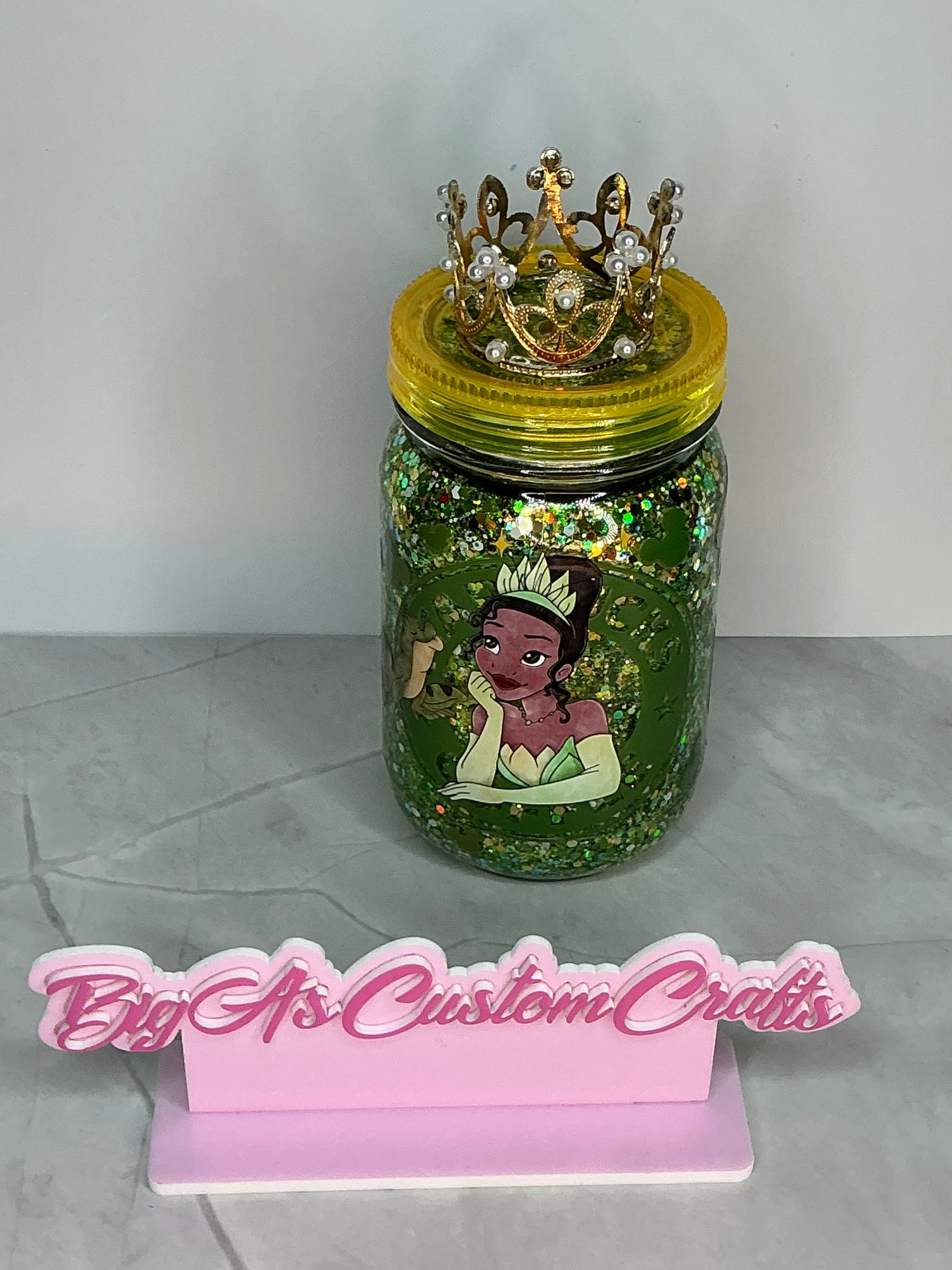 20oz Disney The Princess & the frog mason jar cup