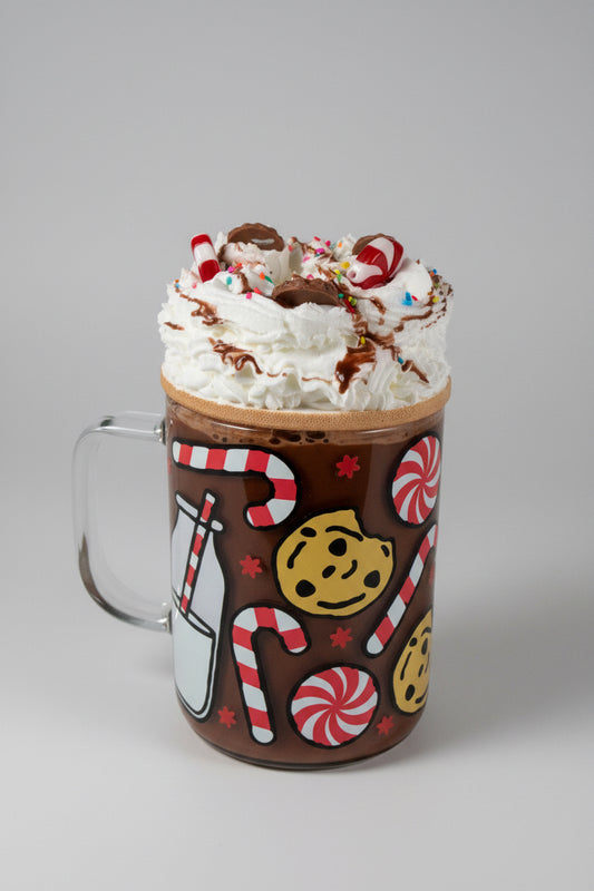 Cookies & Milk glass coffee mug