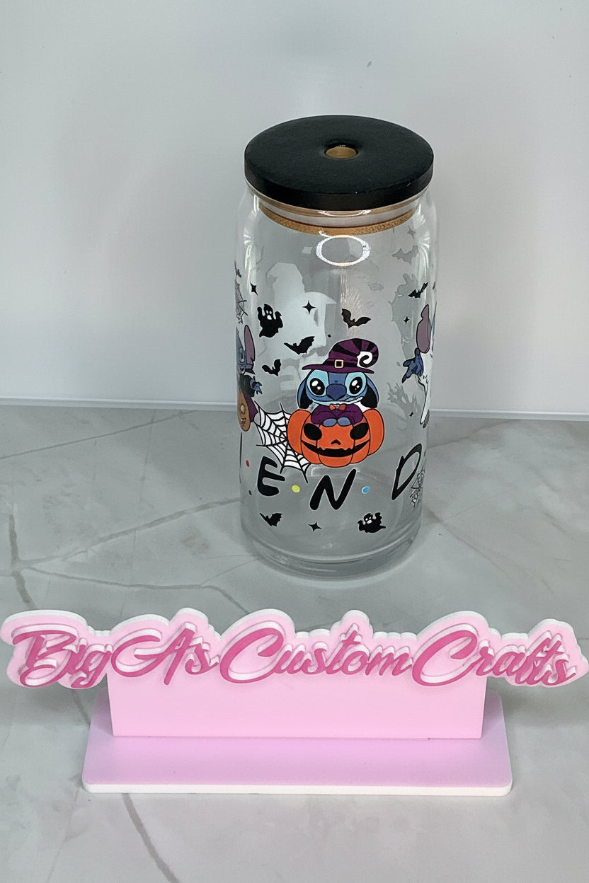16oz Friends Stitch Halloween cup