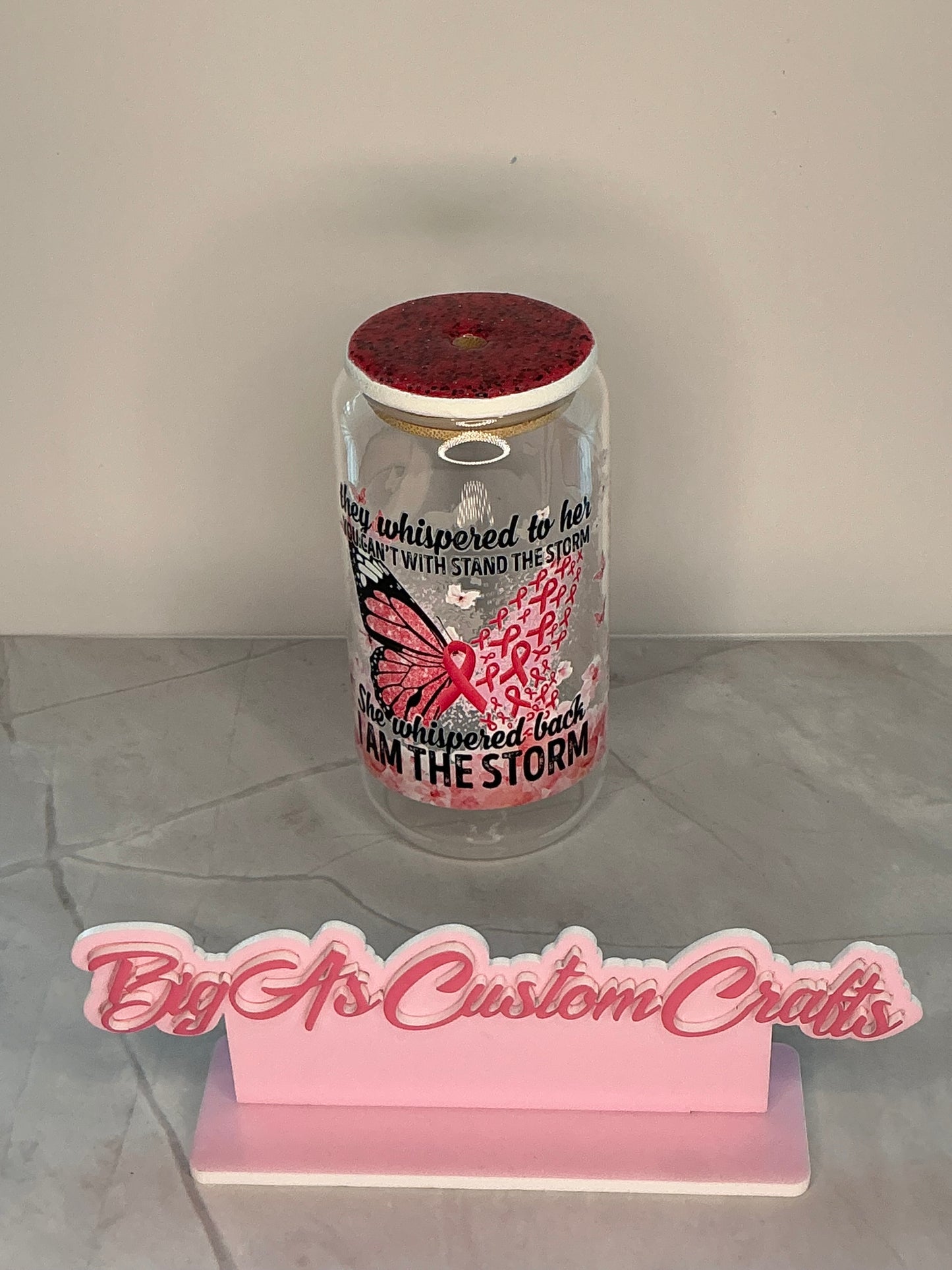 12oz Breast cancer awareness cup￼