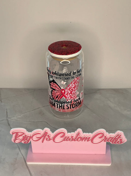 12oz Breast cancer awareness cup￼