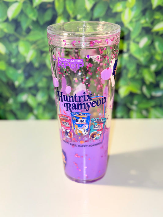 Huntrix Ramyeon K-Pop 24oz plastic tumbler