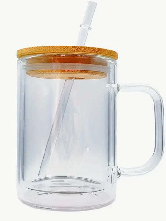 Customizable Snow Globe Glass Mug