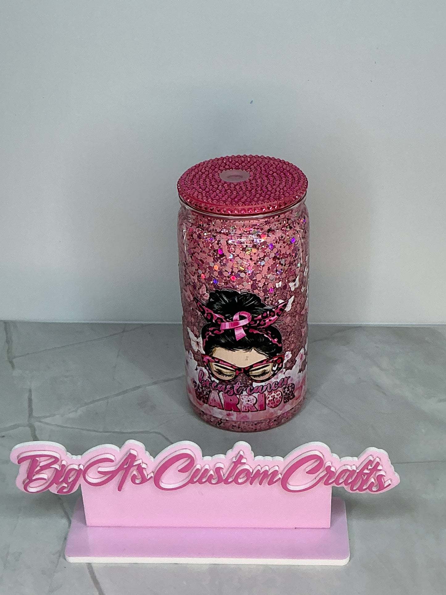 16oz Faith over Fear Breast Cancer Awareness Cup