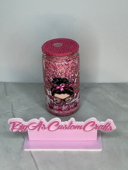 16oz Faith over Fear Breast Cancer Awareness Cup