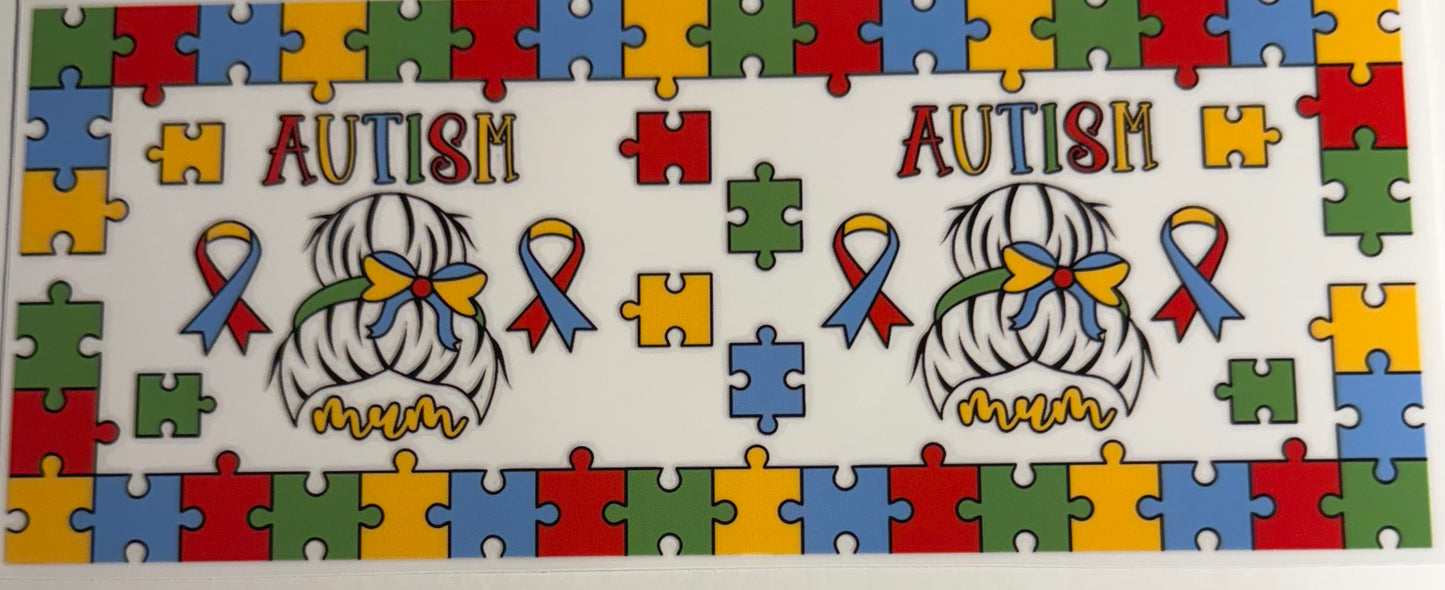 Autism Awareness & Mom decals