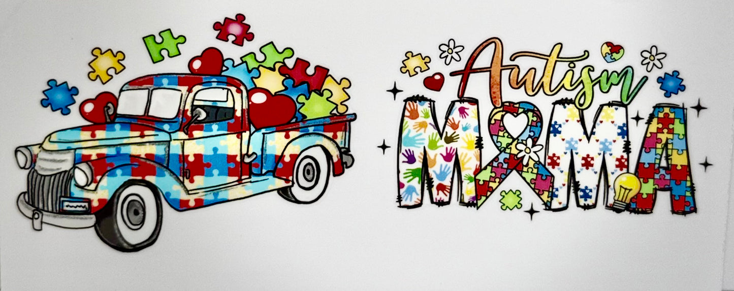 Autism Awareness & Mom decals