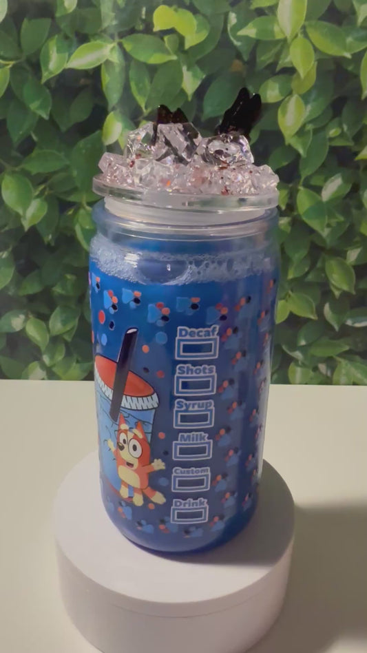 16oz Bluey with Ice tumbler