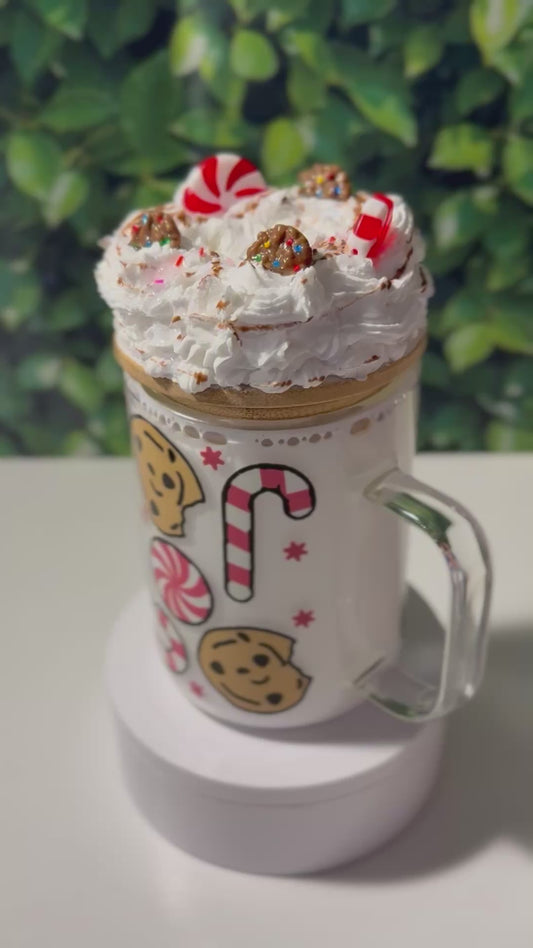 Cookies & Milk glass coffee mug